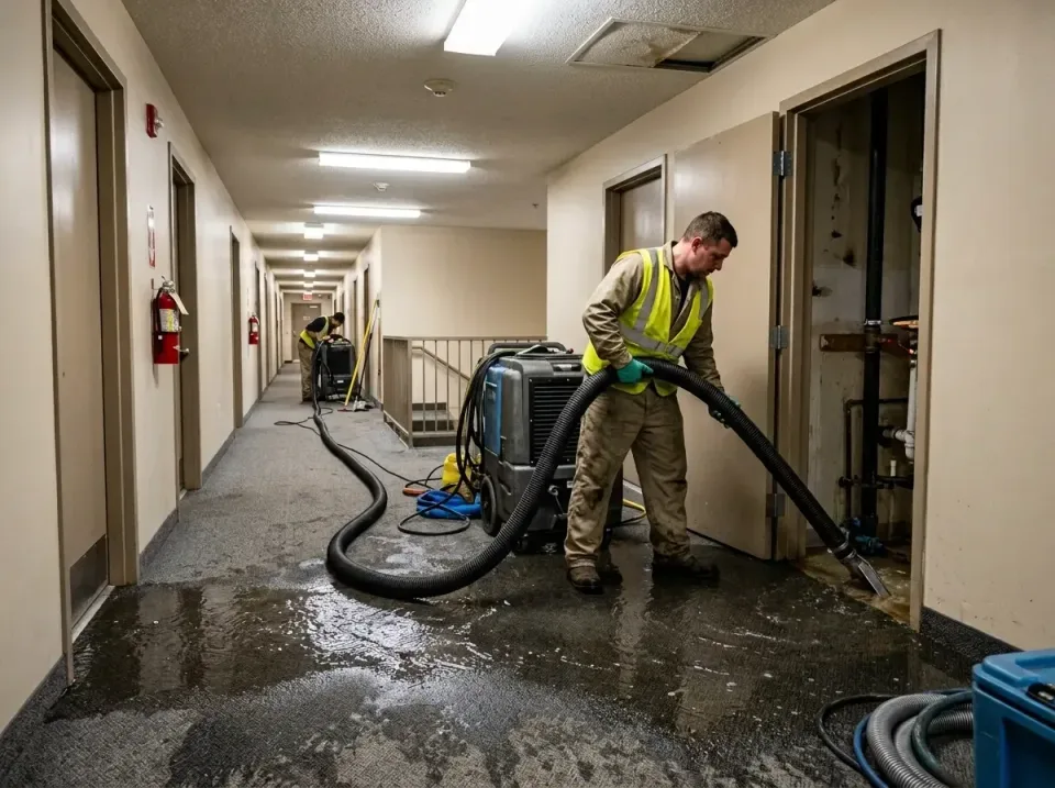 multi-unit-apartment-hallway-f-005 — frequently asked questions, Emergency Burst Pipe Water Extraction & Removal in Cahokia…
